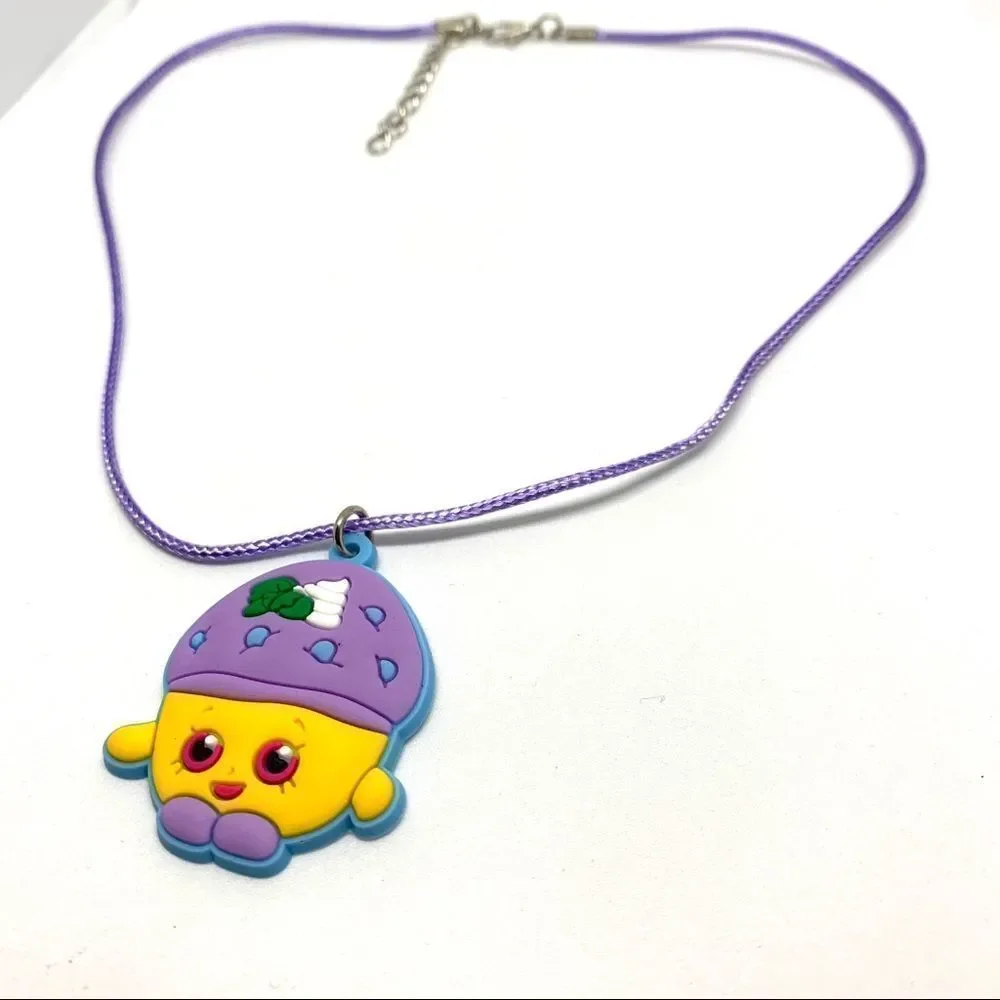 Shopkin Soft PVC Waxed Cord Kid’s Necklace (W2)